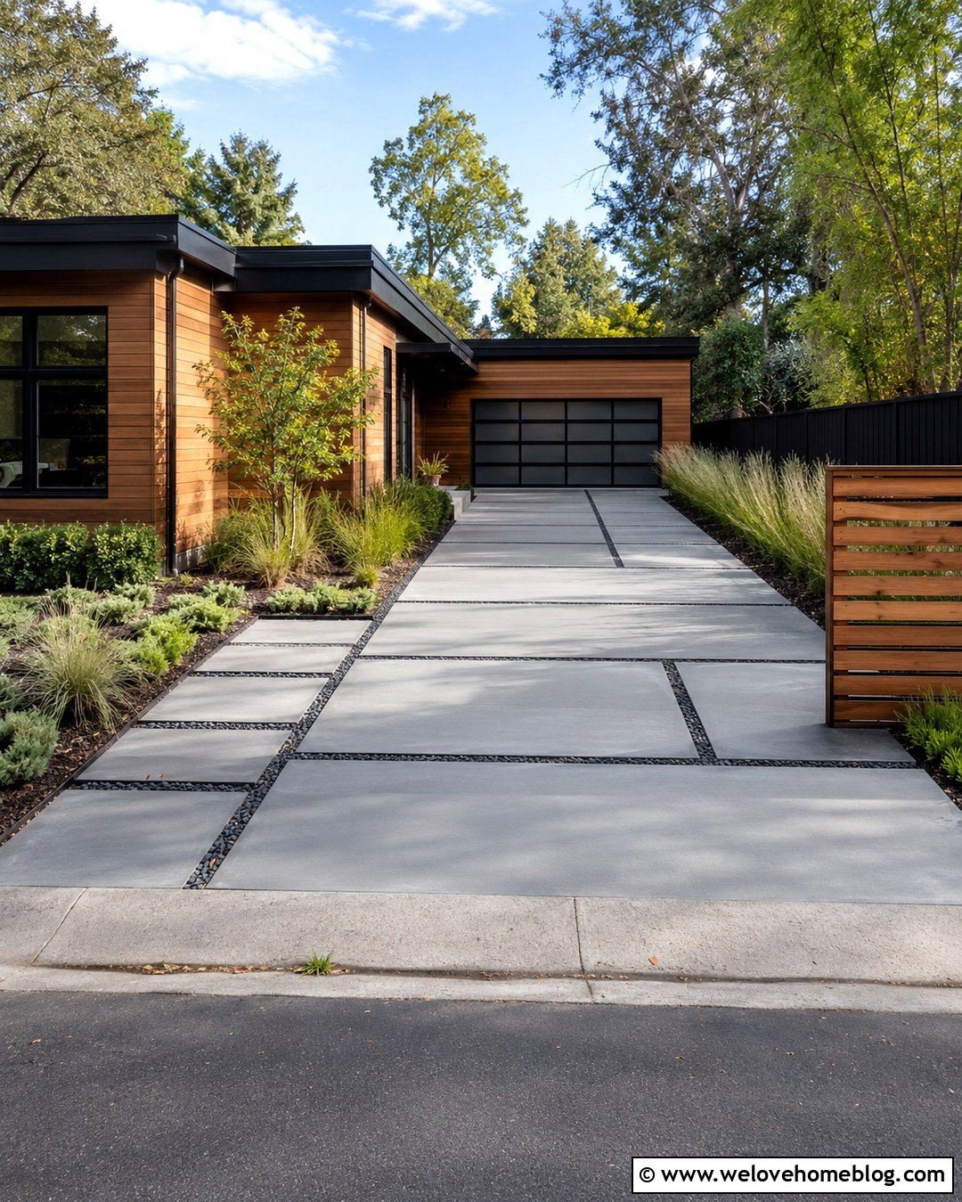20 Modern Concrete Driveway Designs Ideas for Standout Homes