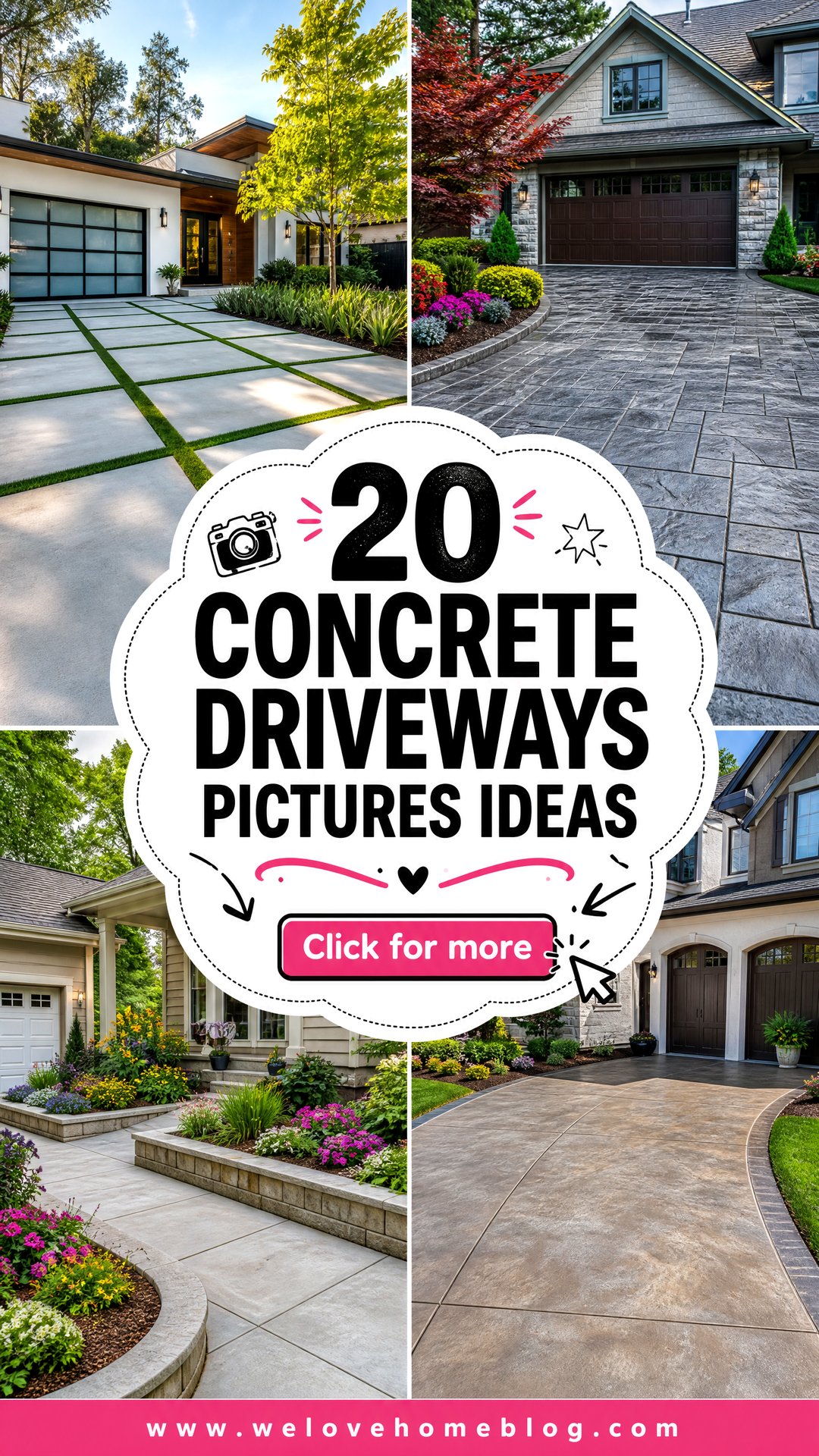 20 Concrete Driveways Pictures Ideas to Inspire Your Design - 20 Concrete Driveways Pictures Ideas to Inspire Your Design