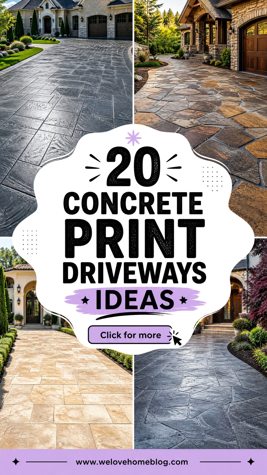 20 Concrete Print Driveways Ideas for a Striking Entrance - 20 Concrete Print Driveways Ideas for a Striking Entrance
