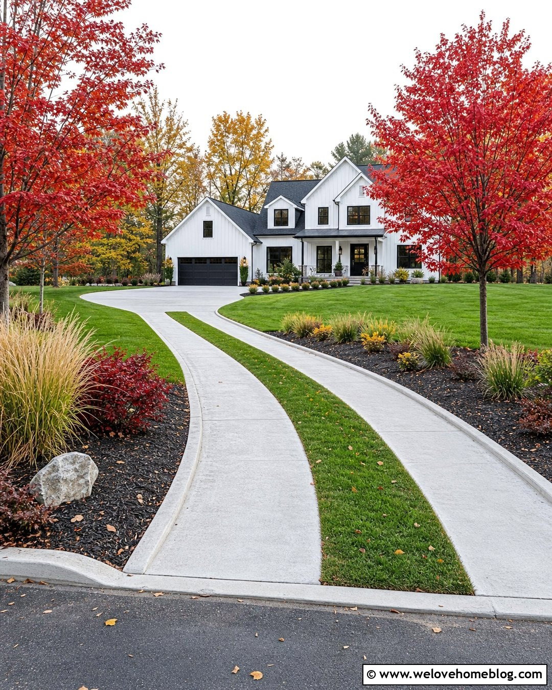 20 Red Maple Tree Lined Driveway Ideas for a Grand Entrance
