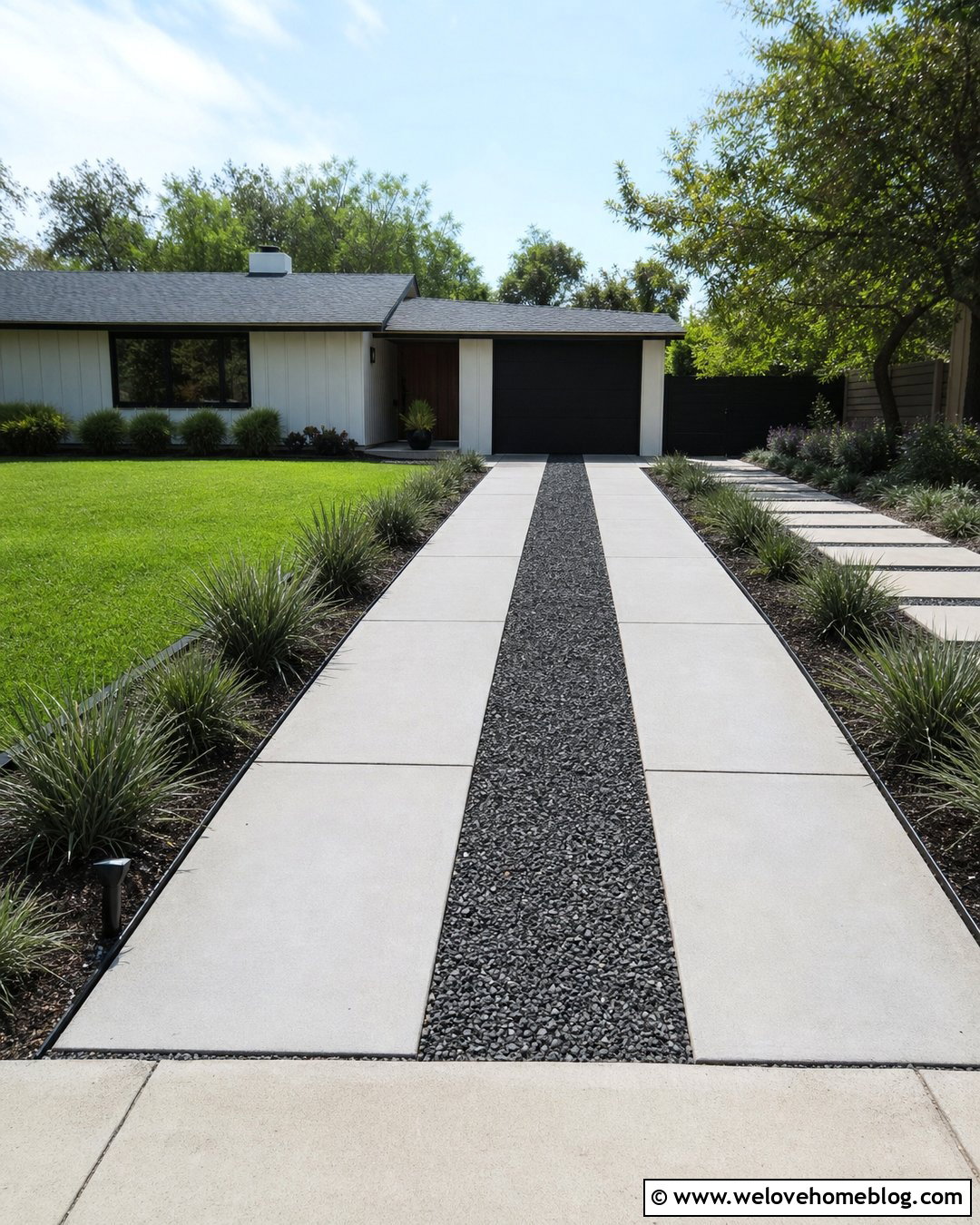 Concrete Strip Driveway Parking - 25 Driveway Parking Ideas