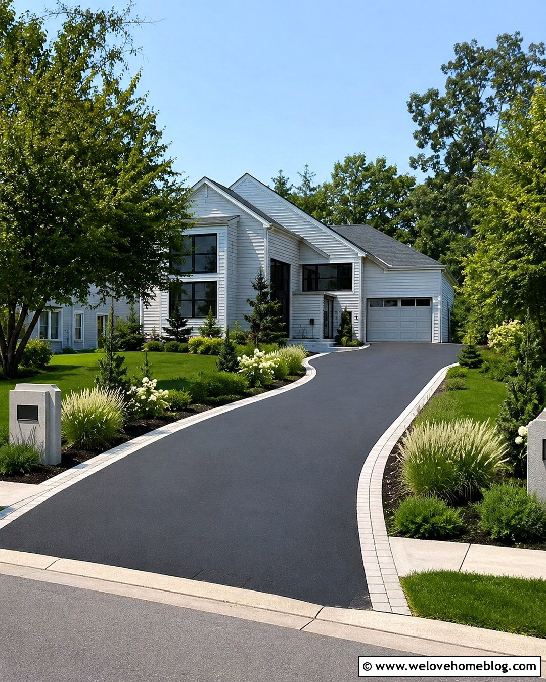 Contemporary Black Asphalt Driveway - 20 contemporary driveway ideas