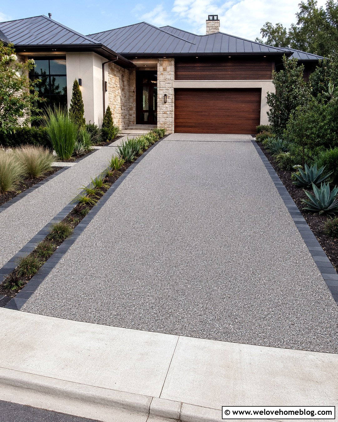 Contemporary Resin Bound Gravel Driveway - 20 contemporary driveway ideas