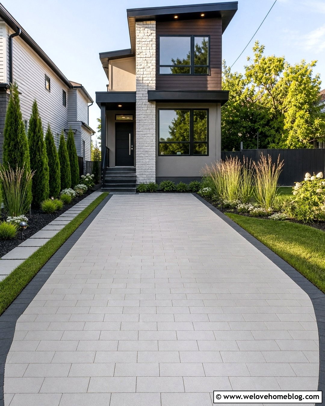 20 Driveway Paver Edging Ideas for a Crisp, Polished Finish