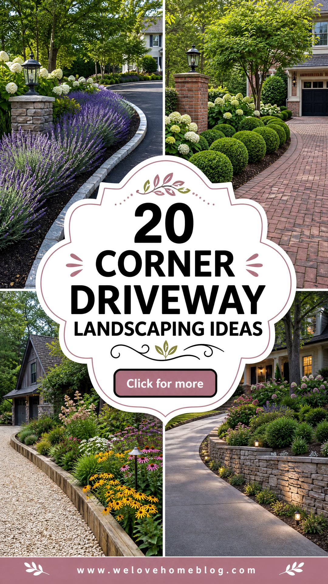 20 Corner Driveway Landscaping Ideas for a Polished Entry - 20 Corner Driveway Landscaping Ideas for a Polished Entry