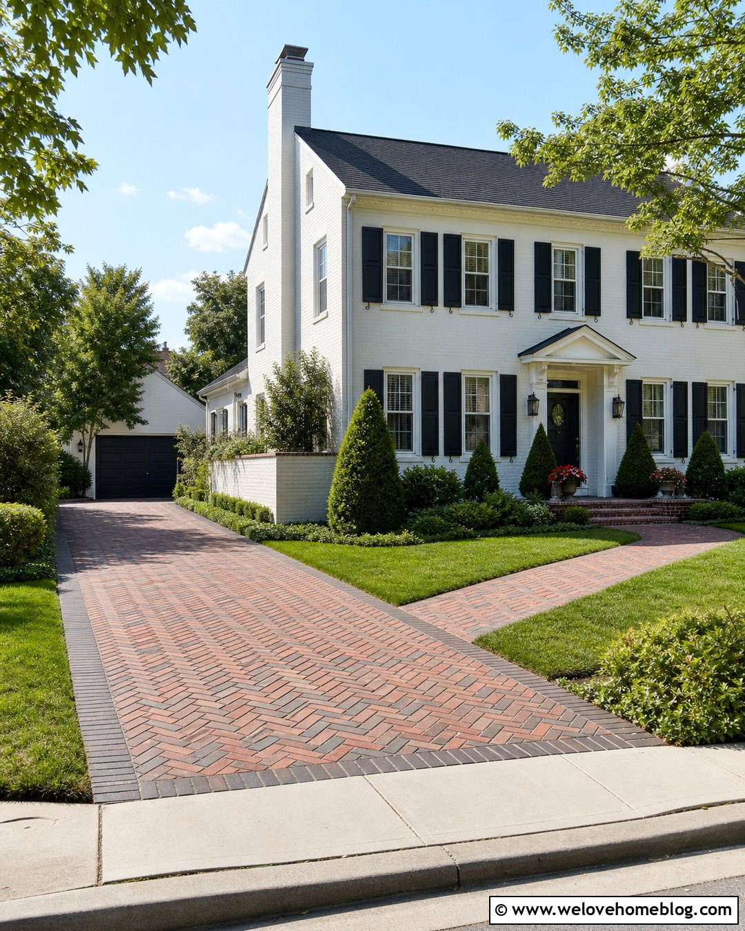 Corner Lot Side Garage Driveway - 25 Side Garage Driveway Layout Ideas