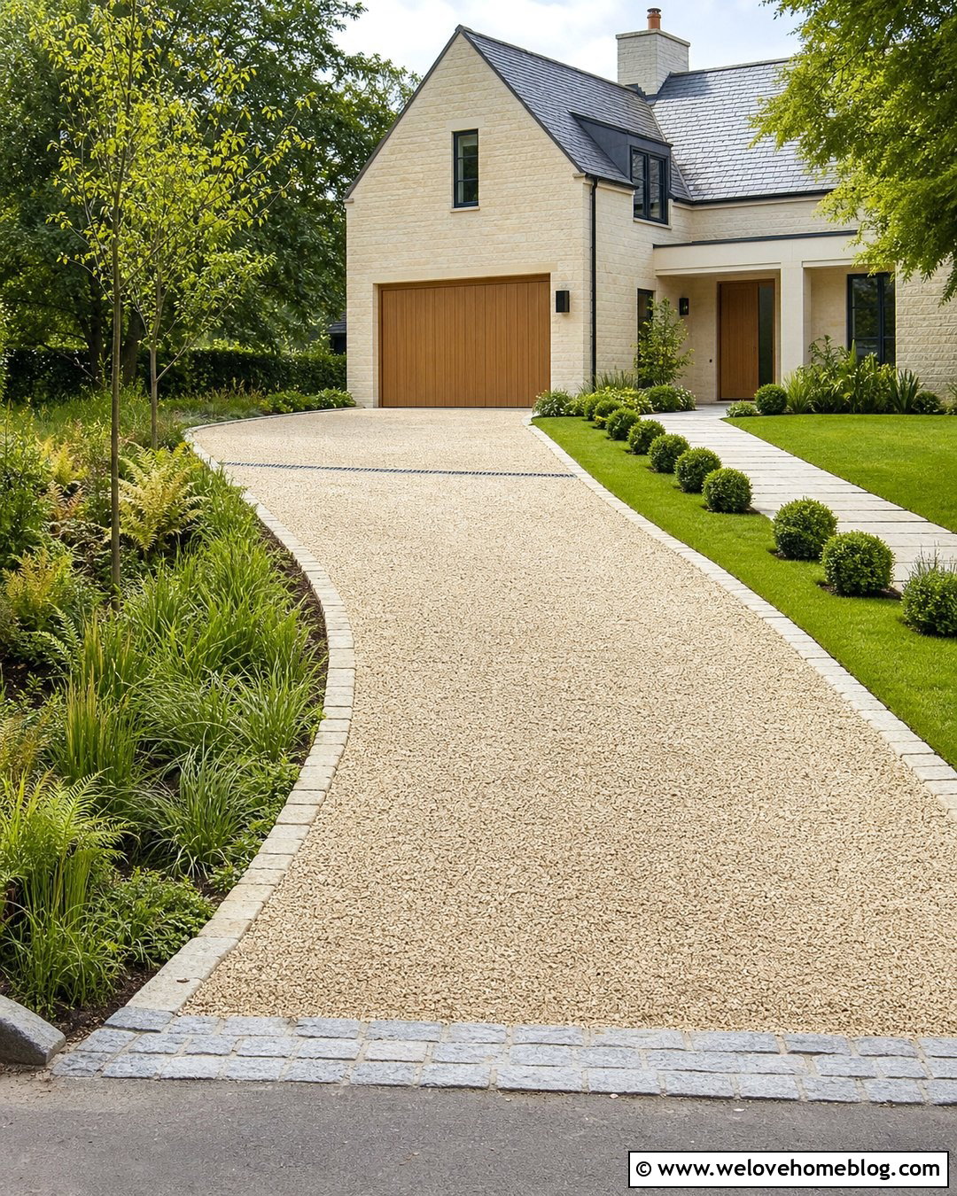 Cotswold Gravel Driveway With Drainage Channel - 20 Cotswold Gravel Driveway Ideas