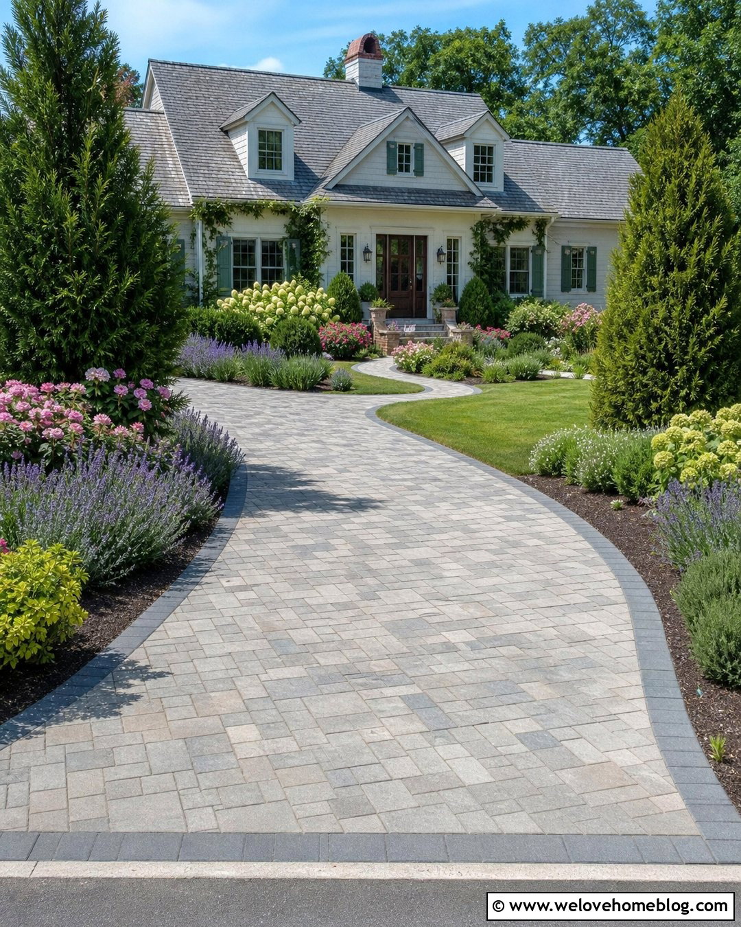 Cottage Grey Block Paving Driveway - 25 Grey Block Paving Driveways Ideas