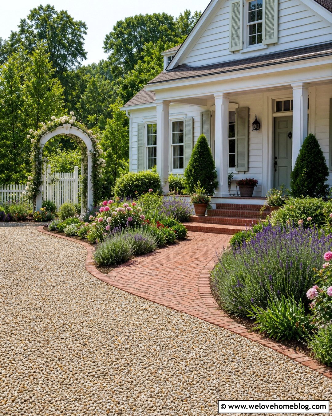 Cottage Walkway From Driveway - 25 Walk Way To Front Door From Driveway Ideas