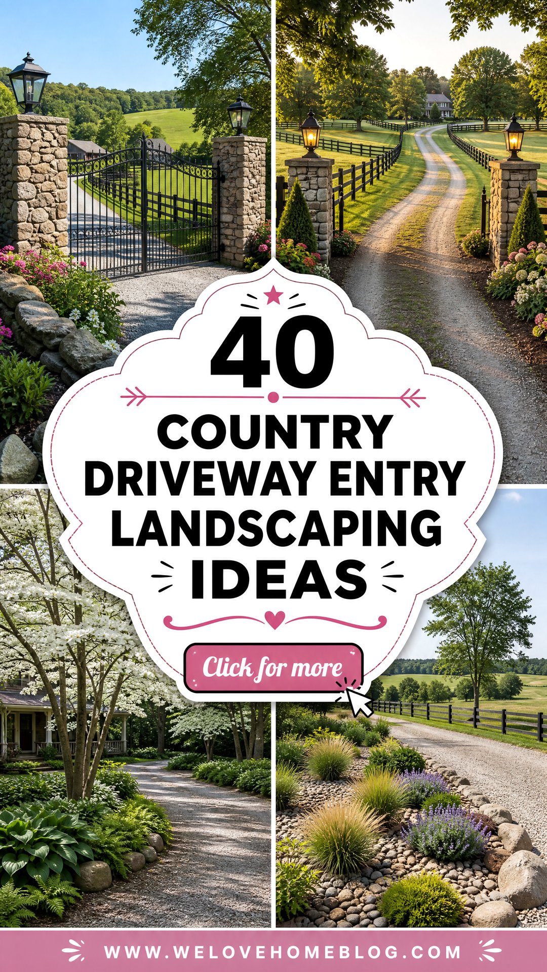 40 Country Driveway Entry Landscaping Ideas With Rustic Charm - 40 Country Driveway Entry Landscaping Ideas With Rustic Charm