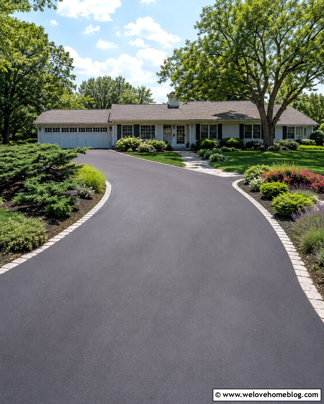 Country Driveway With Ranch House Landscaping - 20 Country Driveway Landscape Ideas