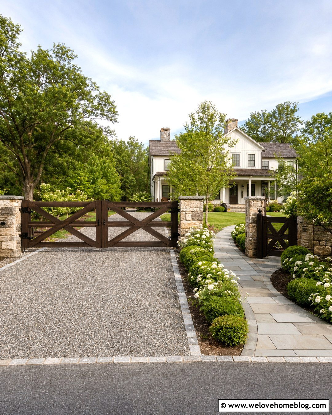 Country Gate With Matching Pedestrian Gate - 20 Driveway Entrance Gates Country Ideas