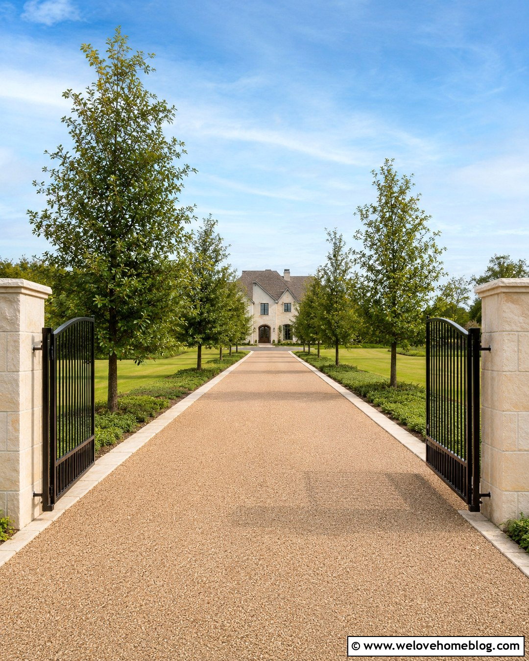 Country Gate With Tree Lined Driveway - 20 Driveway Entrance Gates Country Ideas