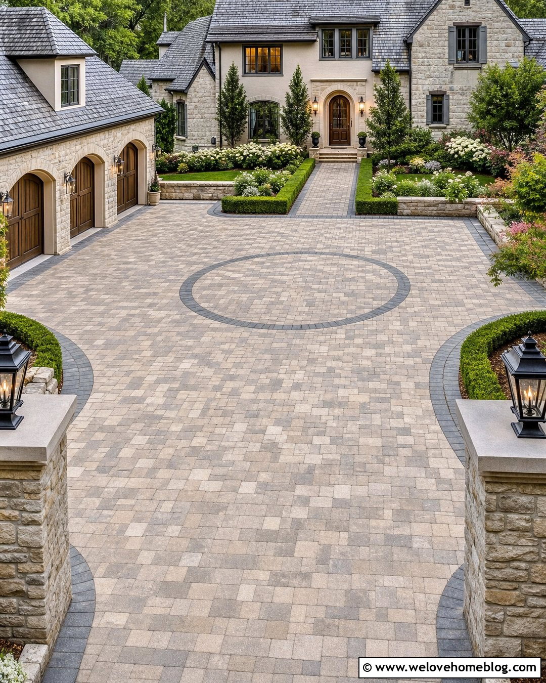 Courtyard Driveway Layout - 30 Driveway Design Layout Ideas
