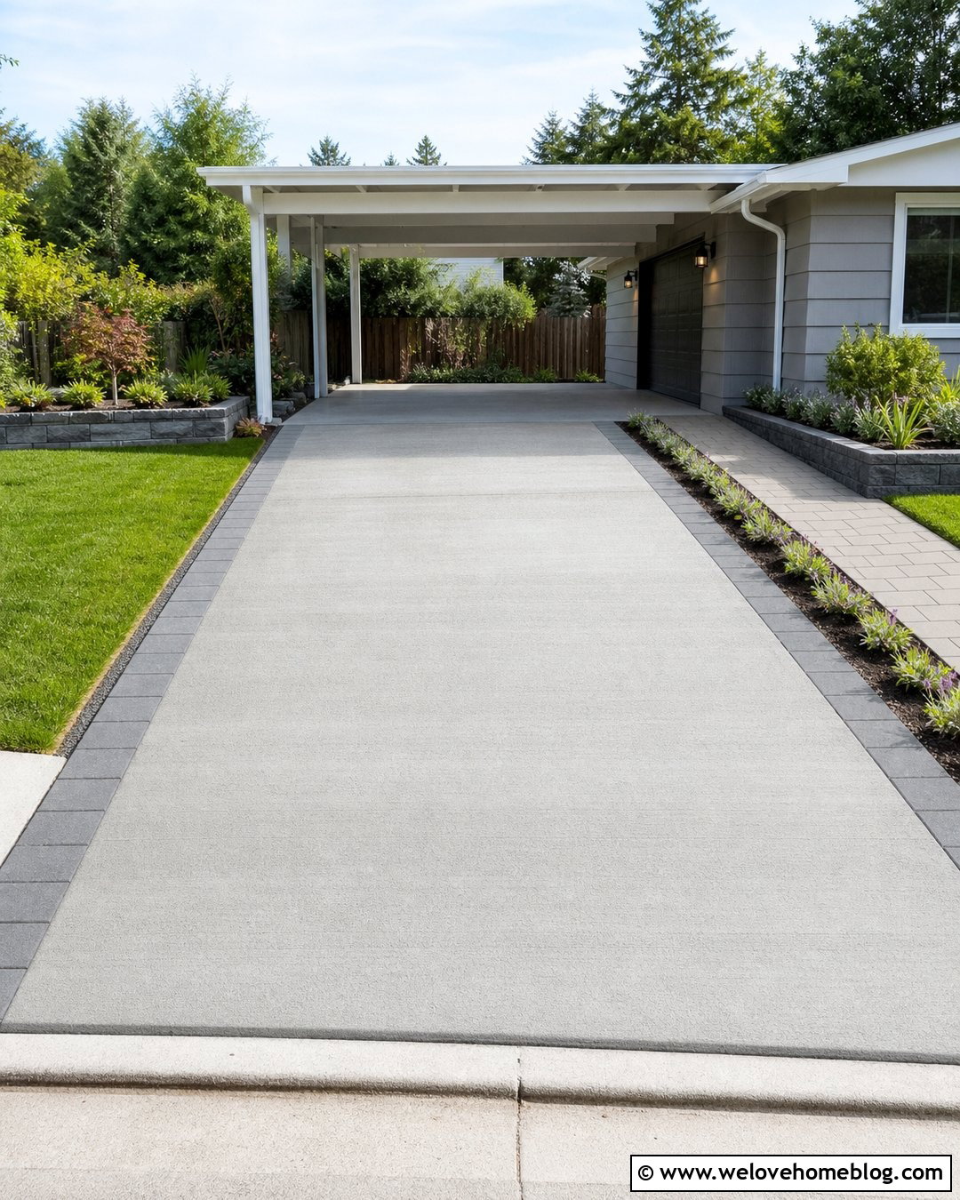 Covered Driveway Patio - 25 Driveway Patio Ideas