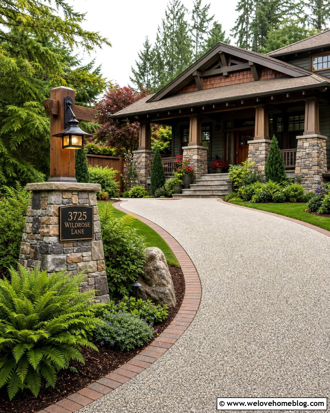 Craftsman Driveway Address Sign - 45 driveway address sign ideas