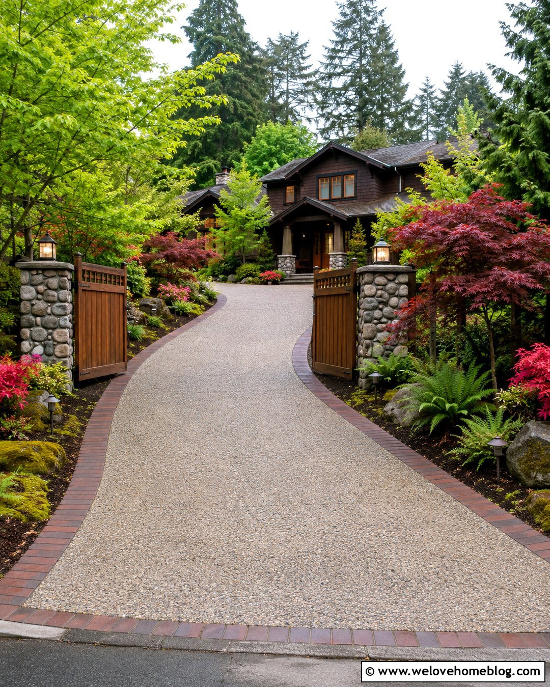Craftsman Driveway Gate