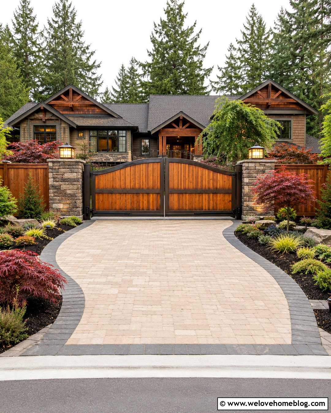 Craftsman Wooden Driveway Gate With Automatic Opener - 20 Wooden Driveway Gate With Automatic Opener Ideas