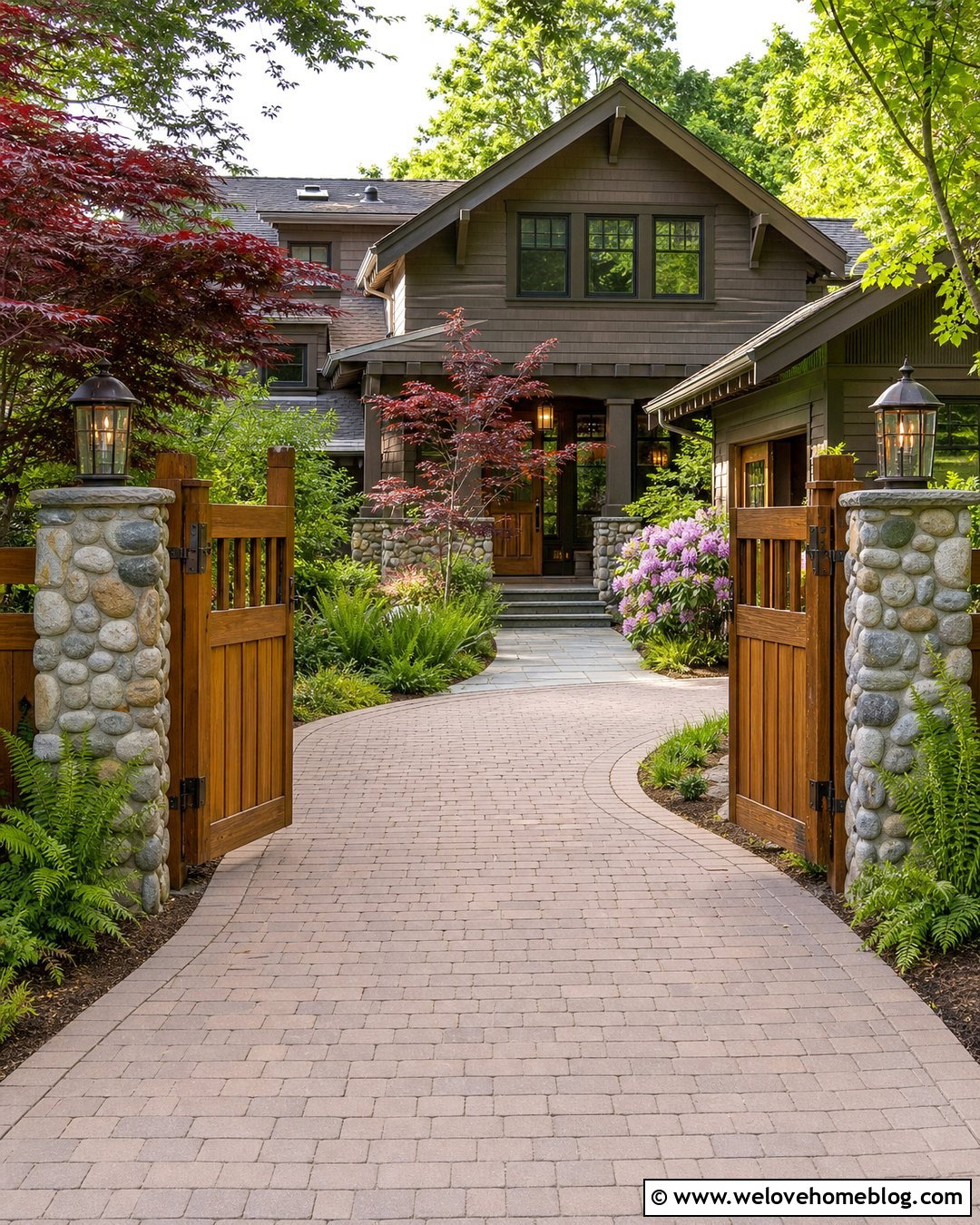 20 Wooden Driveway Gate Ideas for Lasting Style and Security