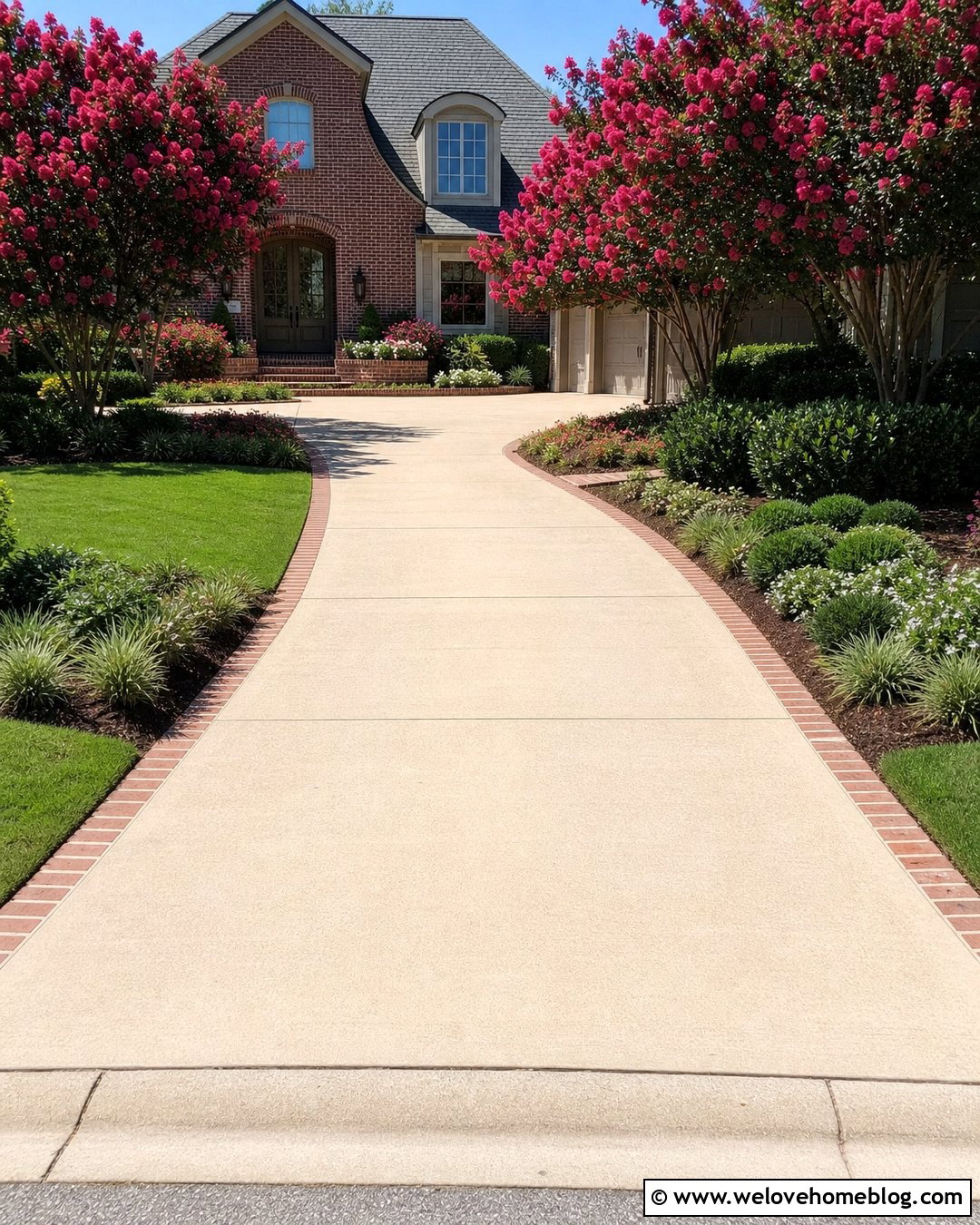 Crape Myrtle Driveway Planting - 20 Driveway Tree Planting Ideas