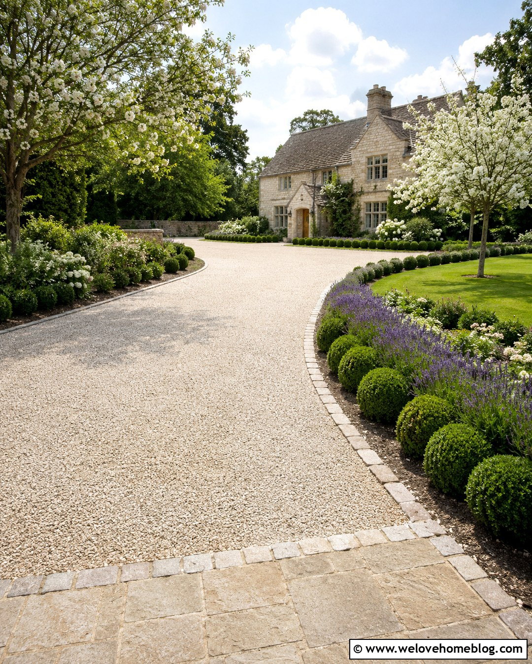 Cream Gravel Driveway - 20 Choosing Driveway Colors Ideas
