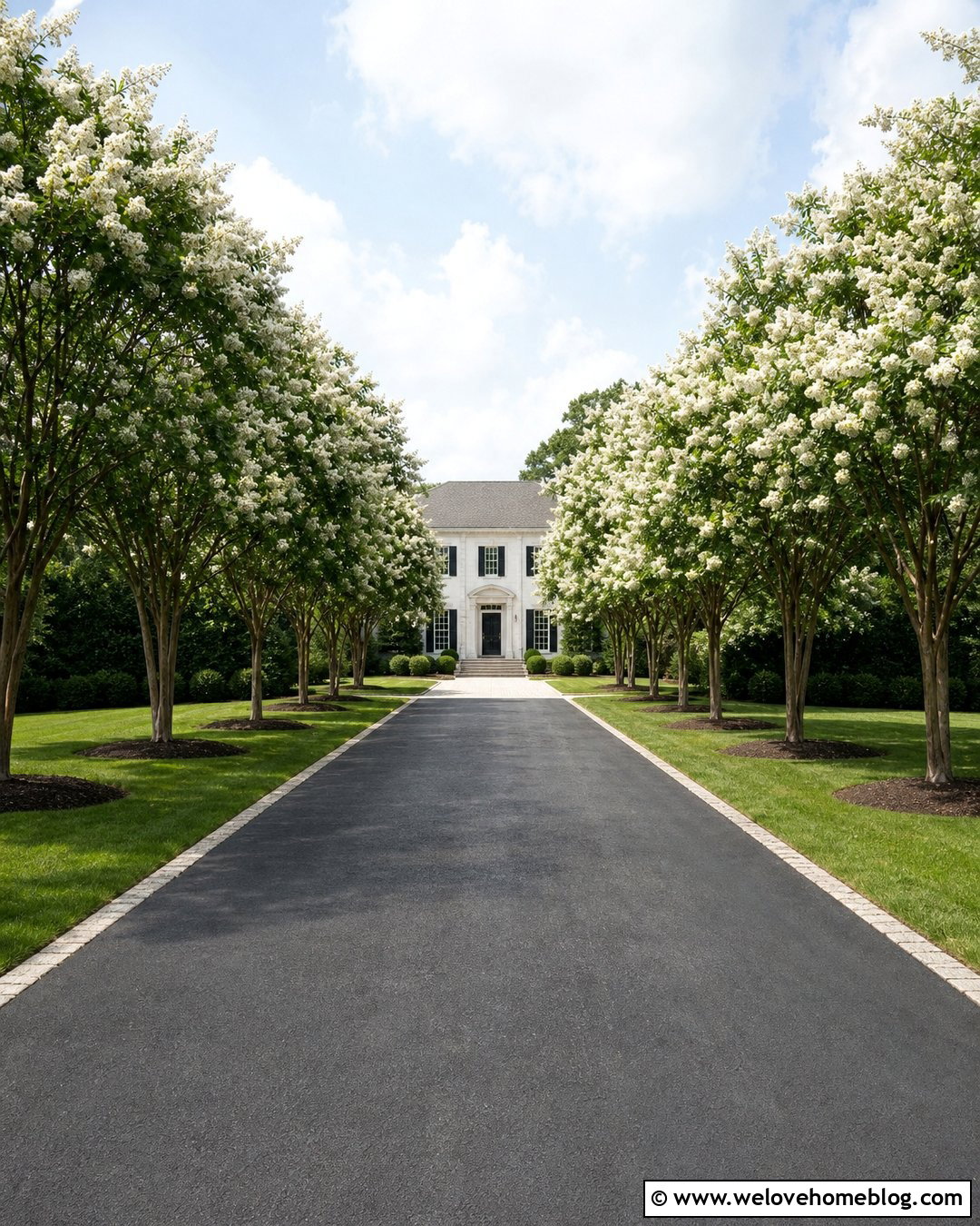 Crepe Myrtle Driveway Allee - 20 crepe myrtle trees lining driveway ideas