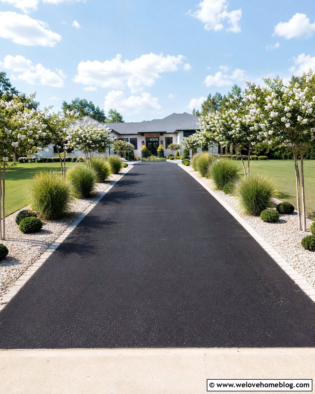 Crepe Myrtle Driveway With Ornamental Grasses - 20 crepe myrtle trees lining driveway ideas