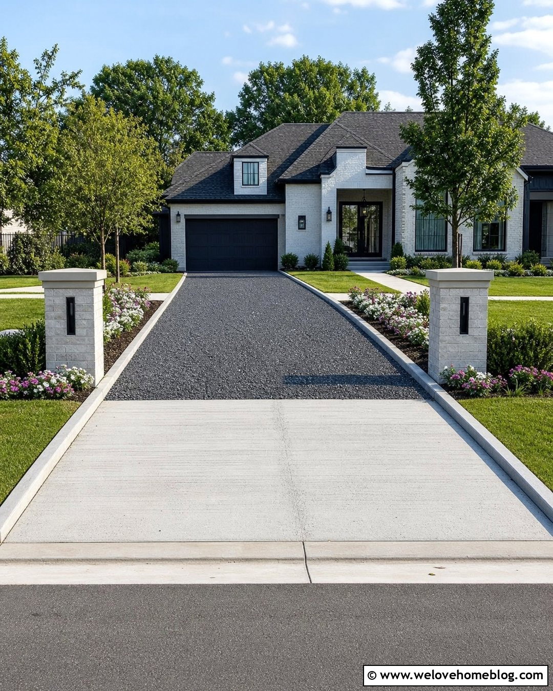 Crushed Asphalt Driveway With Concrete Apron - 25 Crushed Asphalt Driveway Ideas
