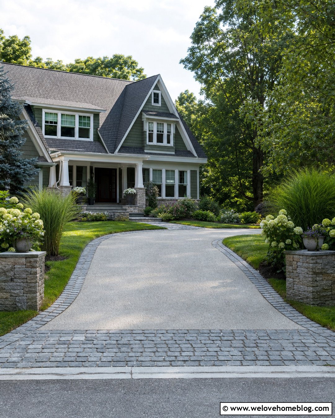 Crushed Concrete Driveway With Cobblestone Border - 25 Crushed Concrete Driveway Ideas
