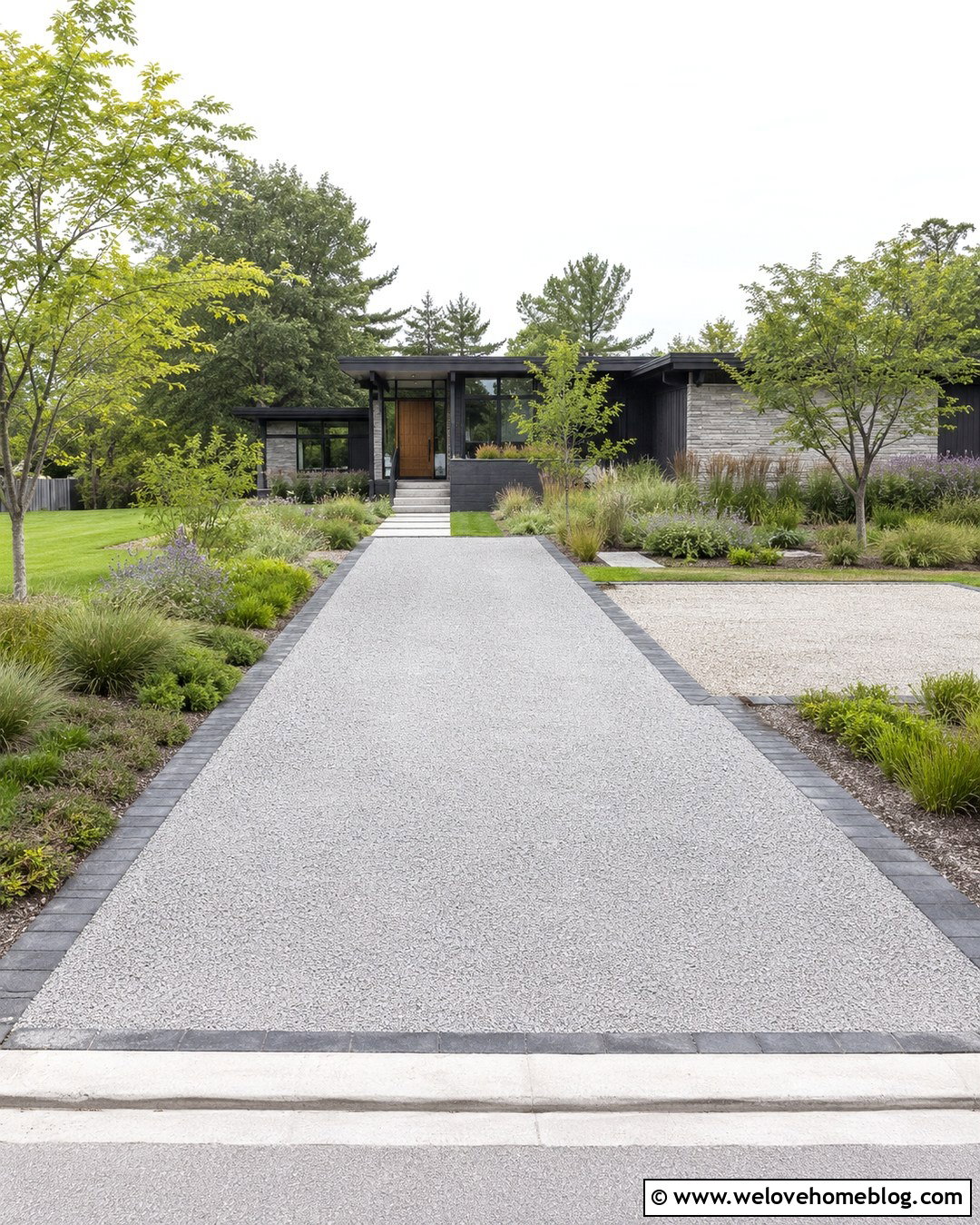 Crushed Concrete Driveway With Gravel Stabilization Grid - 20 Crushed Concrete Driveway Ideas
