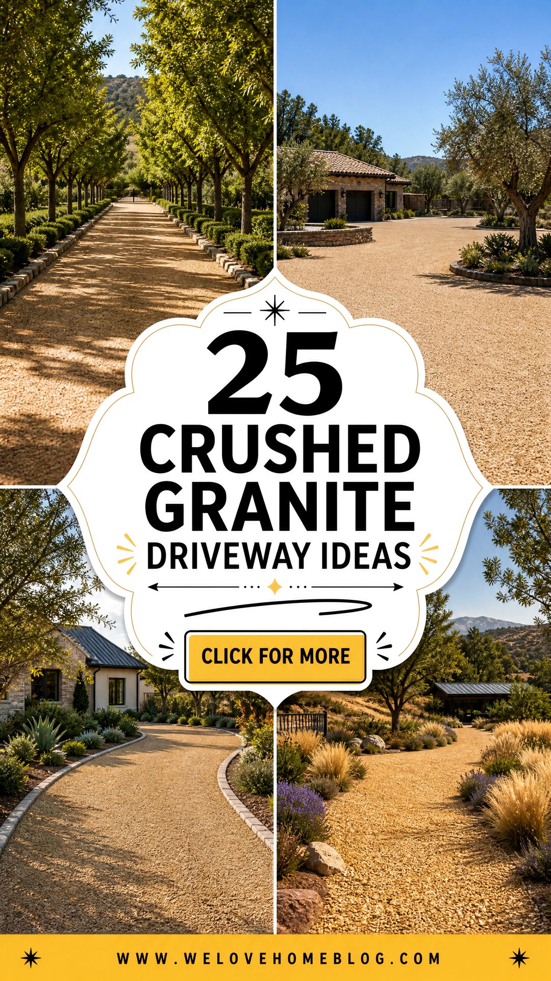 25 Crushed Granite Driveway Ideas for Natural Upscale Style - 25 Crushed Granite Driveway Ideas for Natural, Upscale Style