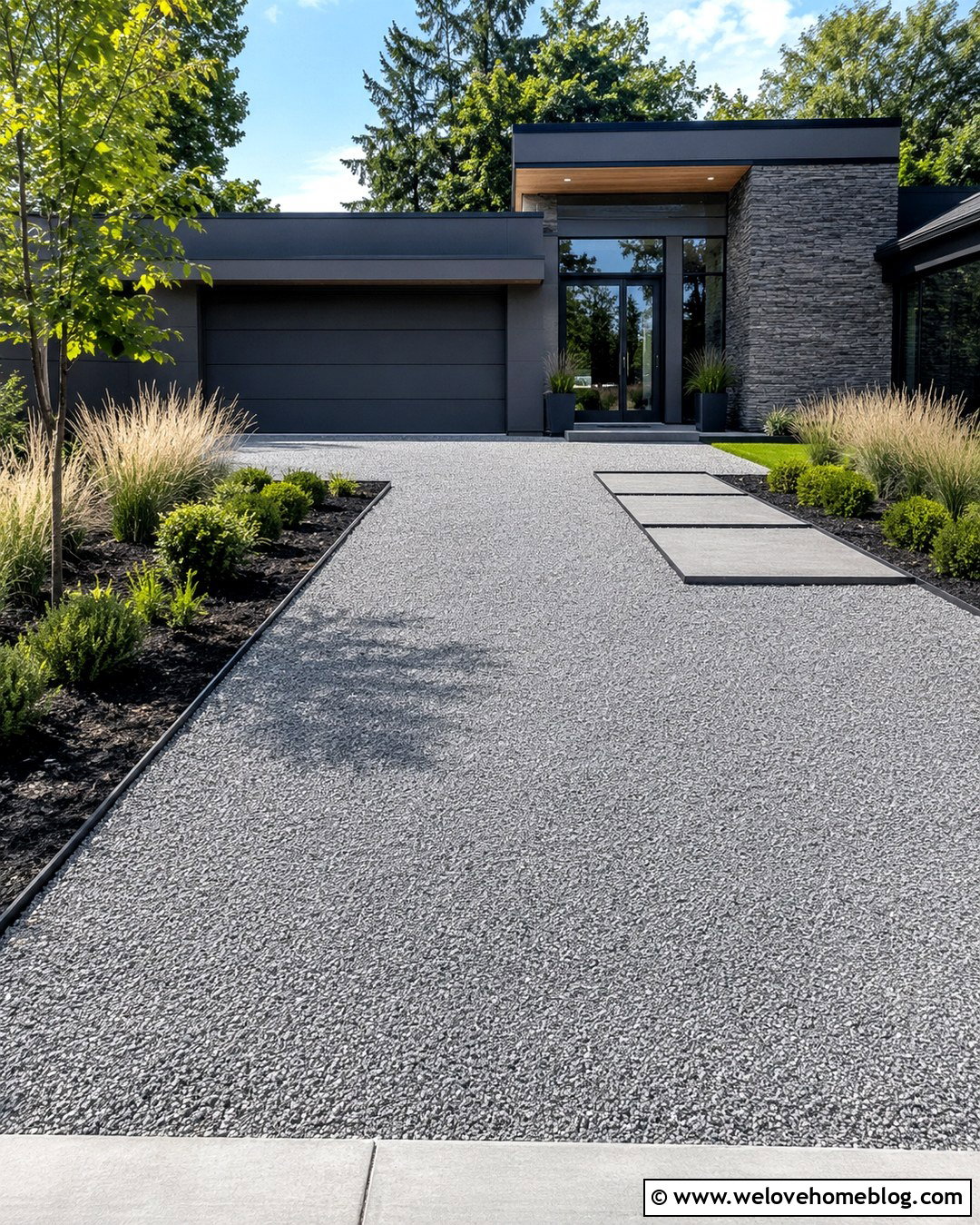 Crushed Granite Driveway With Steel Edging - 20 Crushed Gravel Driveway Ideas