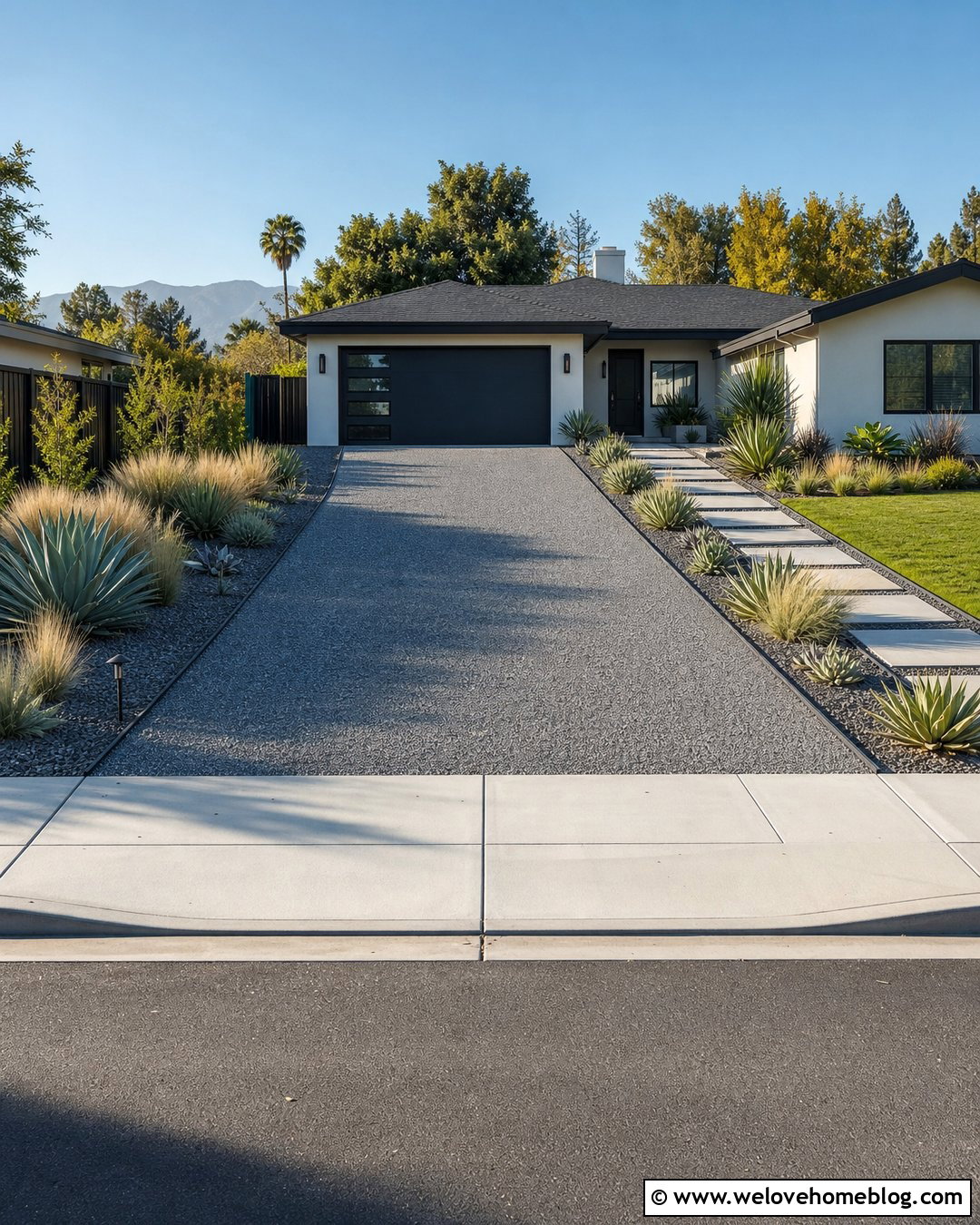 Crushed Granite Driveway With Steel Edging - 25 Driveway Alternatives Ideas