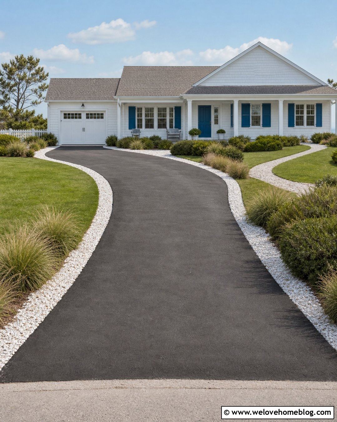 Crushed Shell Driveway Border - 20 Cheap Driveway Border Ideas