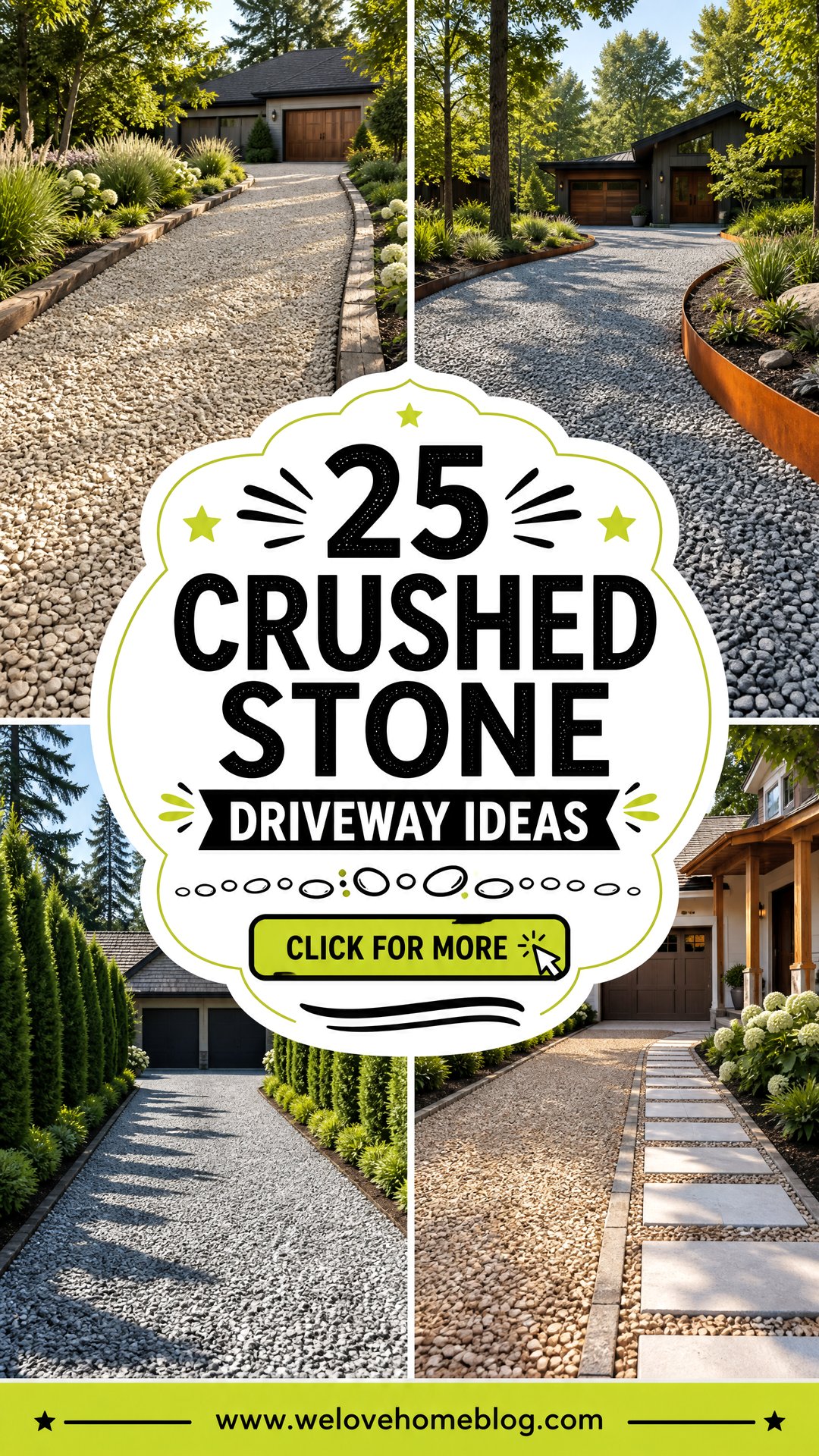 25 Crushed Stone Driveway Ideas for Lasting Low-Cost Curb Appeal - 25 Crushed Stone Driveway Ideas for Lasting, Low-Cost Curb Appeal