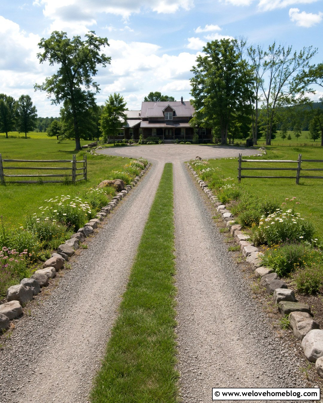 Crusher Run Driveway With Grass Center Strip - 20 Crusher Run Driveway Ideas
