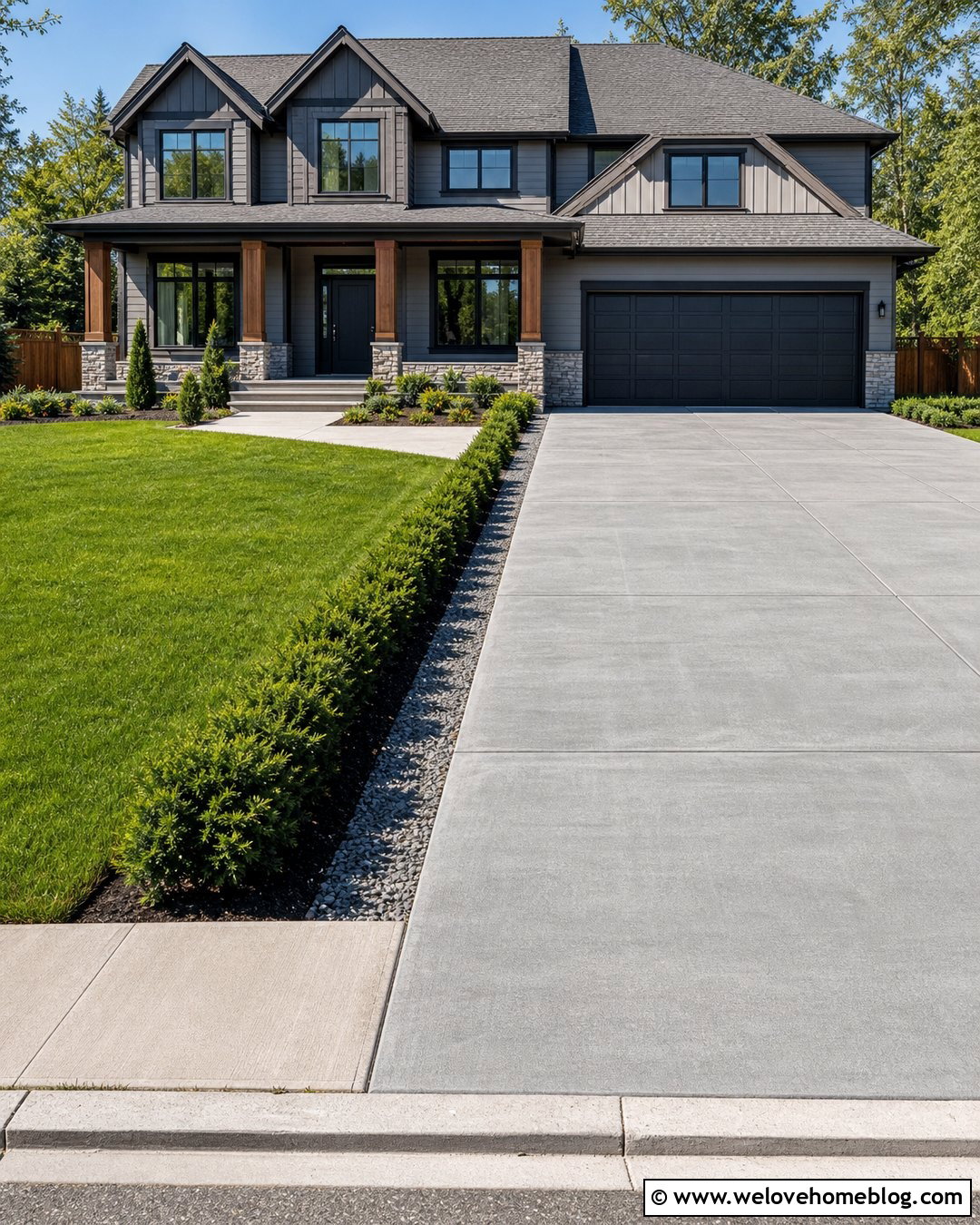 Curb To Garage Driveway Extension - 40 widen driveway ideas