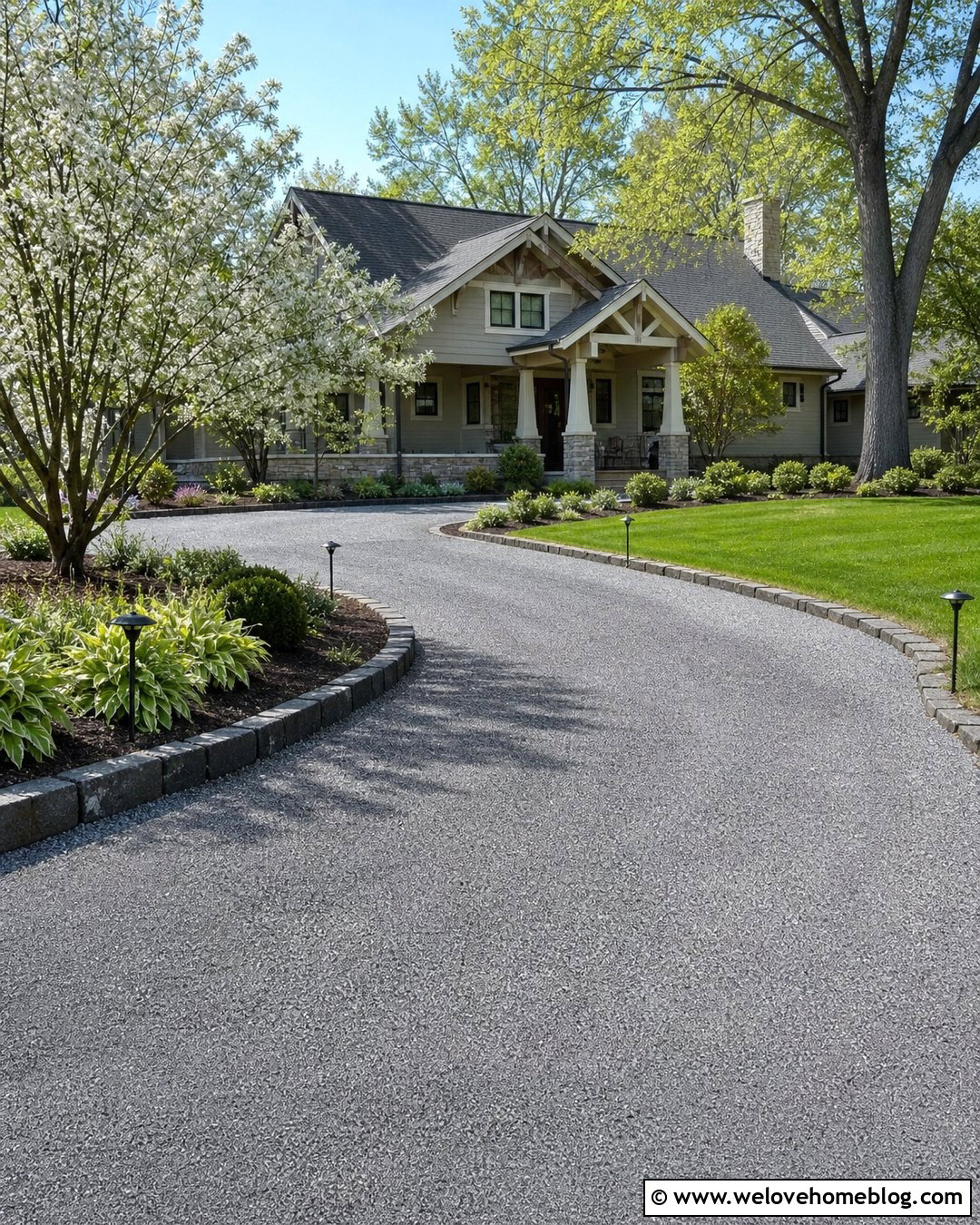 Curved Crushed Concrete Driveway - 25 Crushed Concrete Driveway Ideas