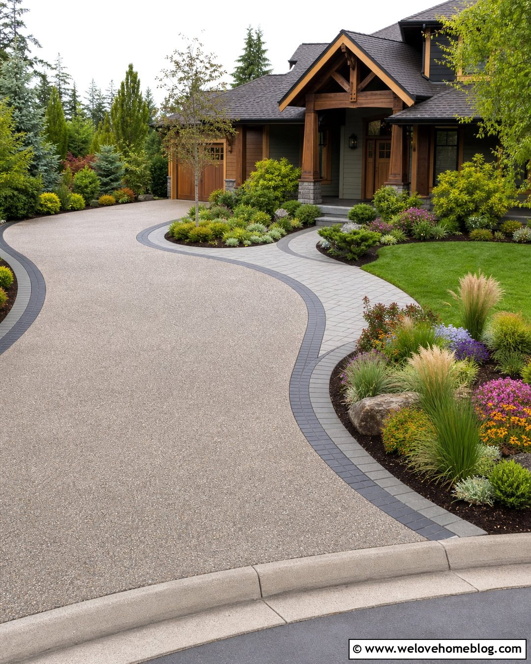 Curved Driveway Extension - 20 Extend Driveway Ideas