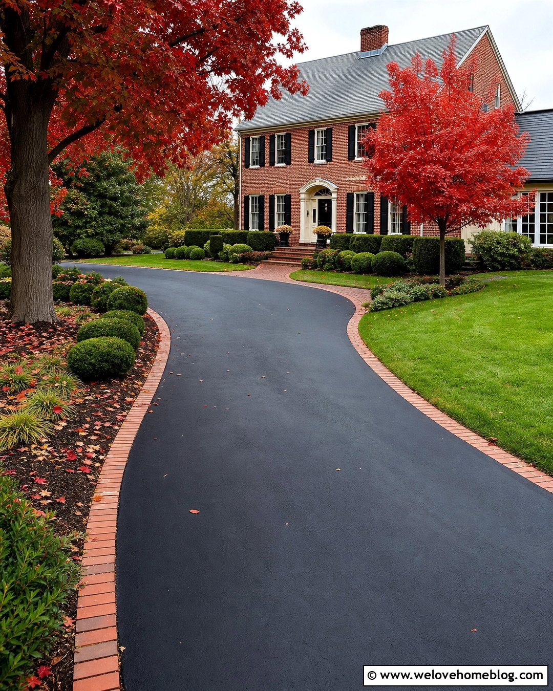 Curved Maple Tree Lined Driveway - 20 maple tree lined driveway ideas