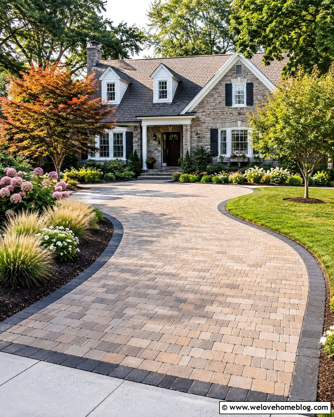 Curved Paver Driveway Extension - 20 pavers driveway extension ideas
