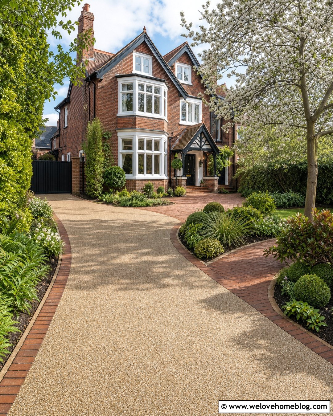 Curved Resin Driveway And Brick Patio - 20 Driveways And Patios In Didsbury Ideas