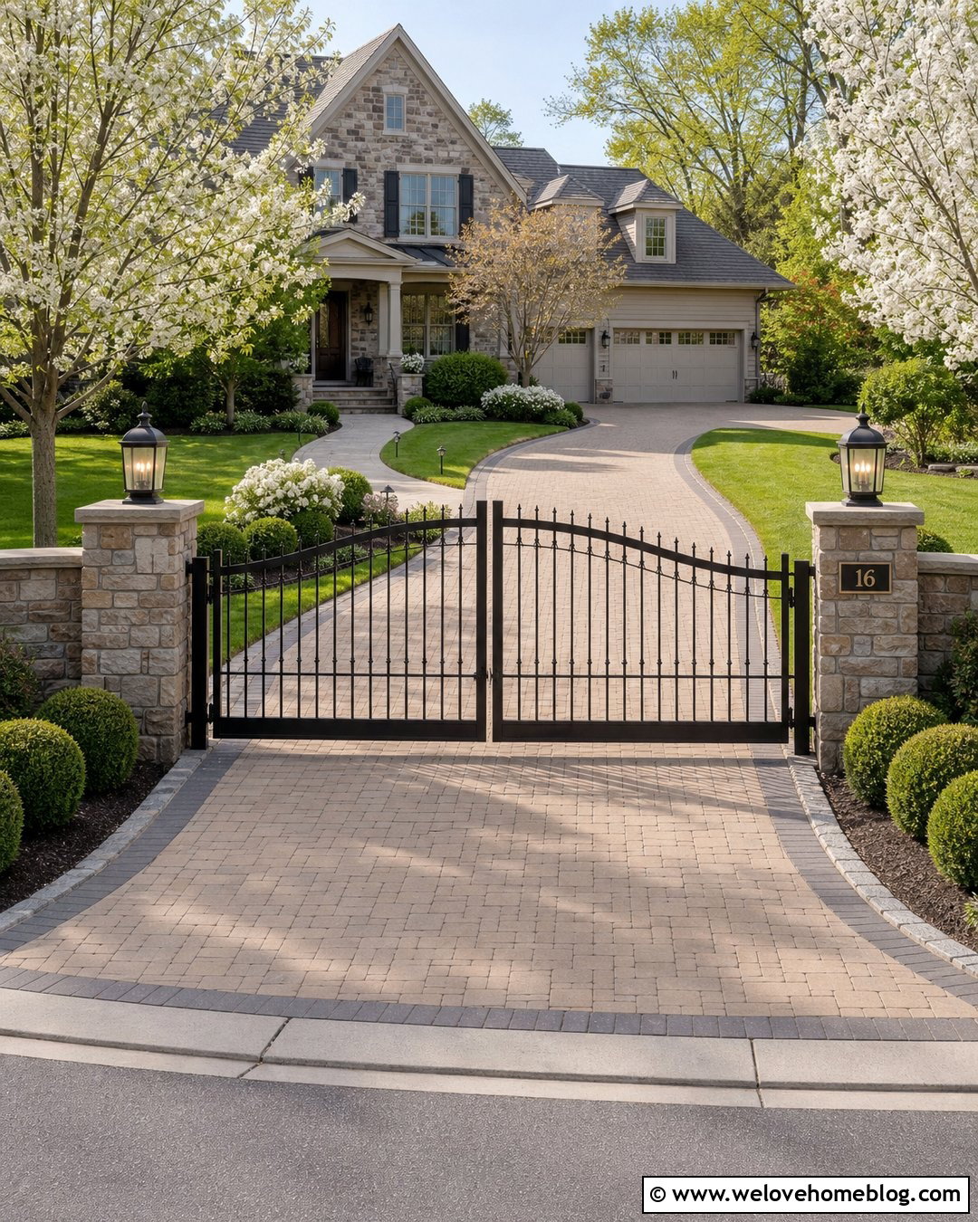 Curved Top Metal Driveway Gate - 35 metal driveway gates ideas