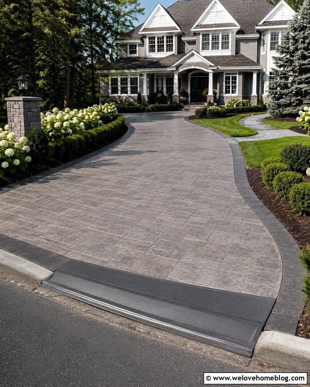 Custom Fit Driveway Curb Ramp For A Rolled Curb - 20 Driveway Curb Ramp Ideas