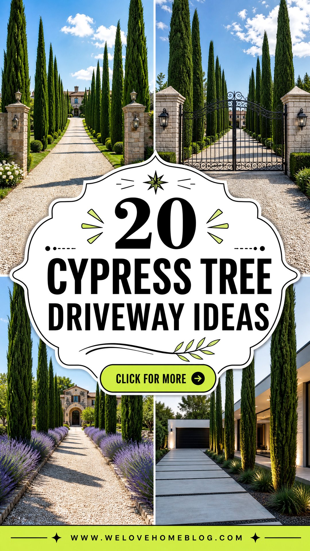 20 Cypress Tree Driveway Ideas for Timeless Natural Beauty - 20 Cypress Tree Driveway Ideas for Timeless Natural Beauty