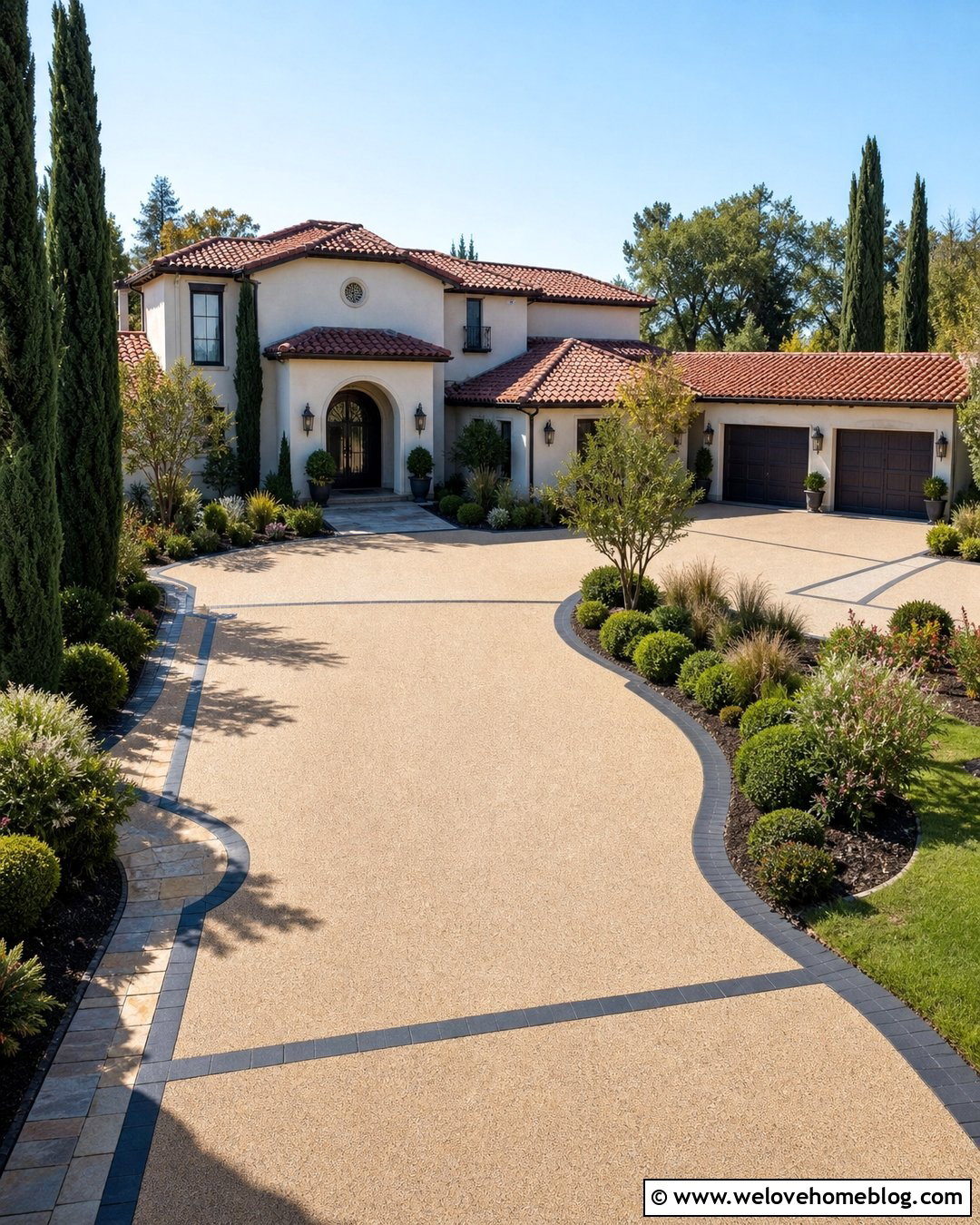 Cypress Tree Driveway Parking Court - 20 Cypress Tree Driveway Ideas