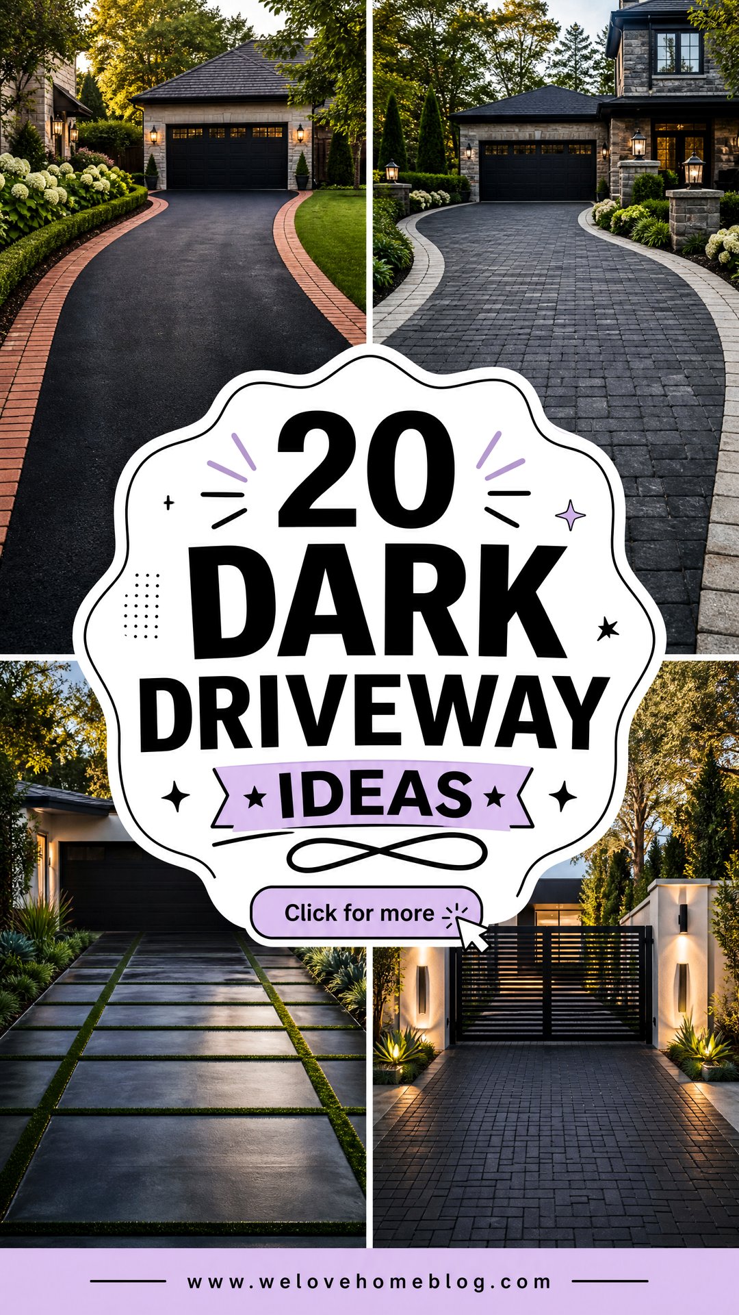 20 Dark Driveway Ideas for Bold Modern Curb Appeal at Home - 20 Dark Driveway Ideas for Bold, Modern Curb Appeal at Home