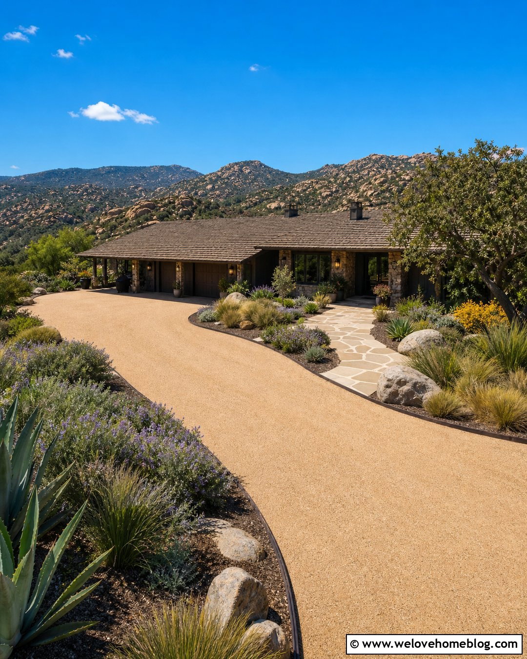 Decomposed Granite Driveway - 25 Driveway Stone Ideas
