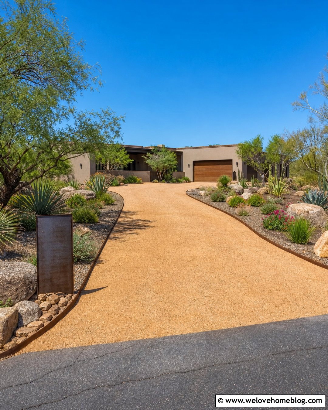 Decomposed Granite Driveway Border - 40 driveway edges and borders ideas