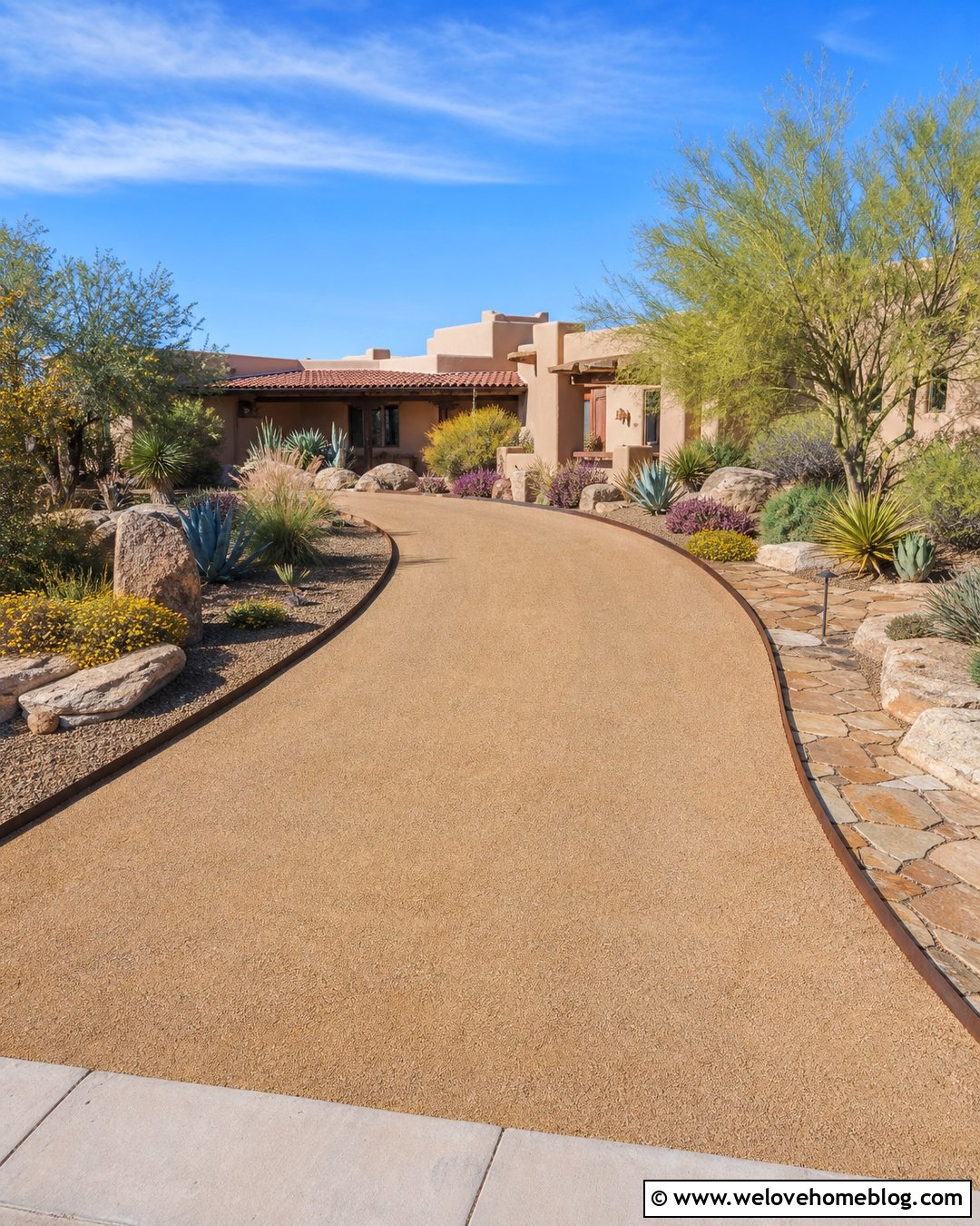 Decomposed Granite Driveway With Desert Landscaping - 20 Picture Of Driveway Ideas